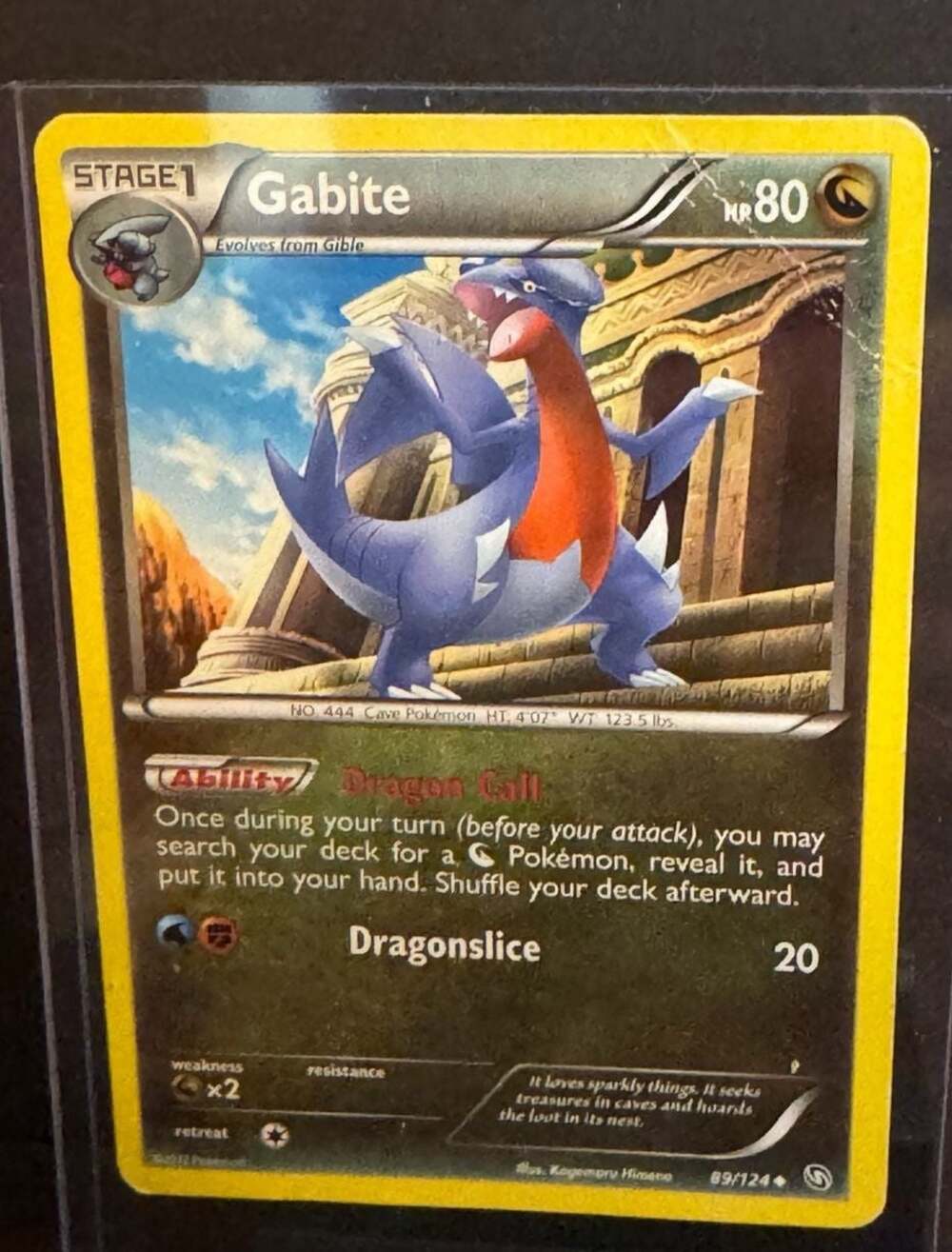 Gabite 89/124 Dragons Exalted Uncommon Pokemon Trading Card
